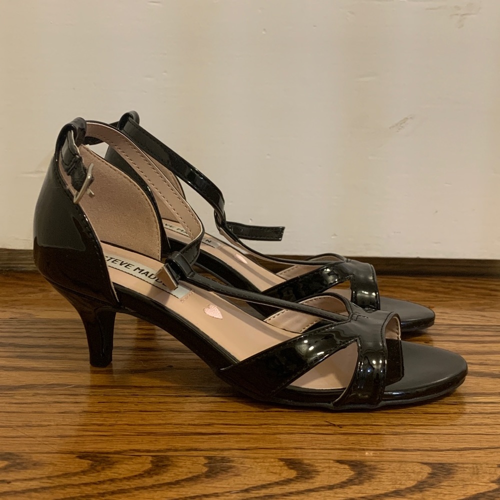 Steve Madden Youth Size 1 Black Heels